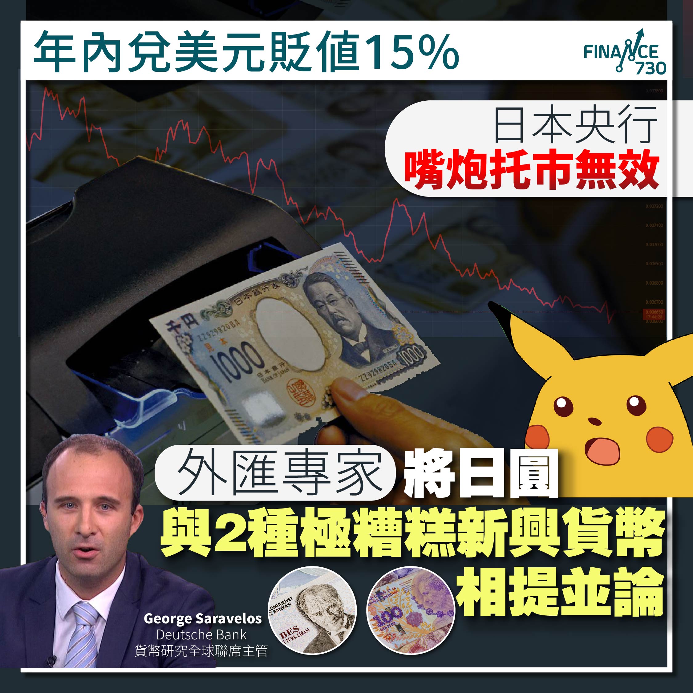 日本央行嘴炮批市無效專家將日圓與2糟糕﻿新興貨幣相提並論- Finance730