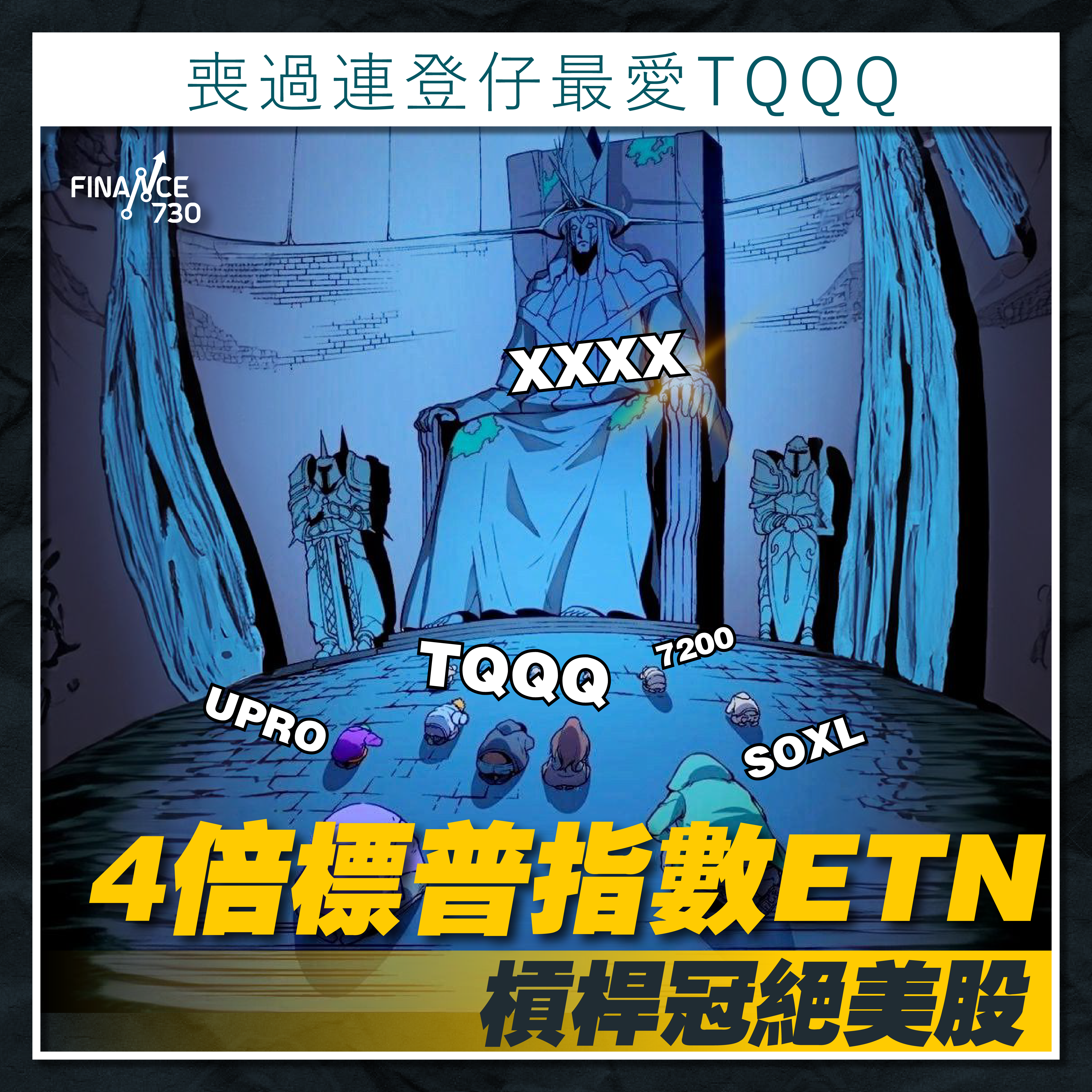 喪過連登最愛TQQQ｜4倍標普五百ETN(XXXX)槓桿冠美股- Finance730