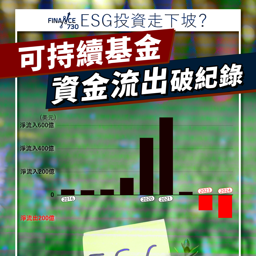 ESG投資走下坡？｜美國永續基金去年資金流出創新高- Finance730